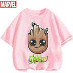 Summer Boys Girls Hulk T-Shirt 3-14 Years Marvel Super Hero Kids Spiderman Breathable Short Sleeve Avengers Soft Tee
