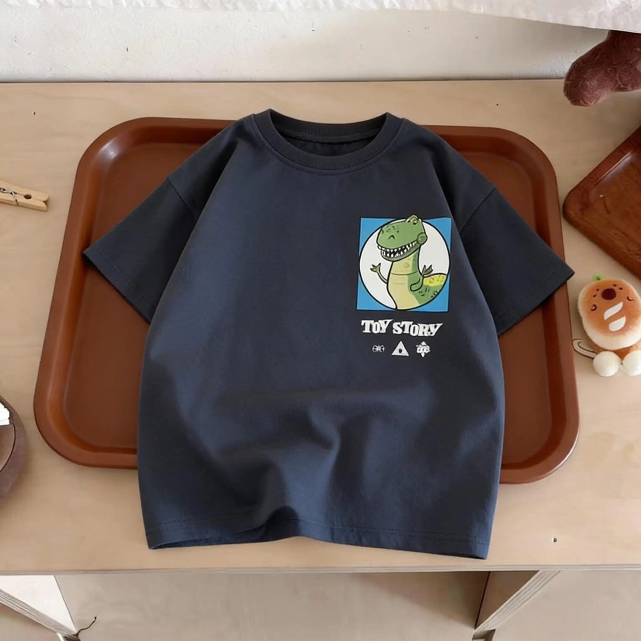 Summer Clothing Printed Cartoon Car Boys Tshirts Tops Short-sleeved Children's Wear Round Collar T-shirt Kids Costume T Shirts