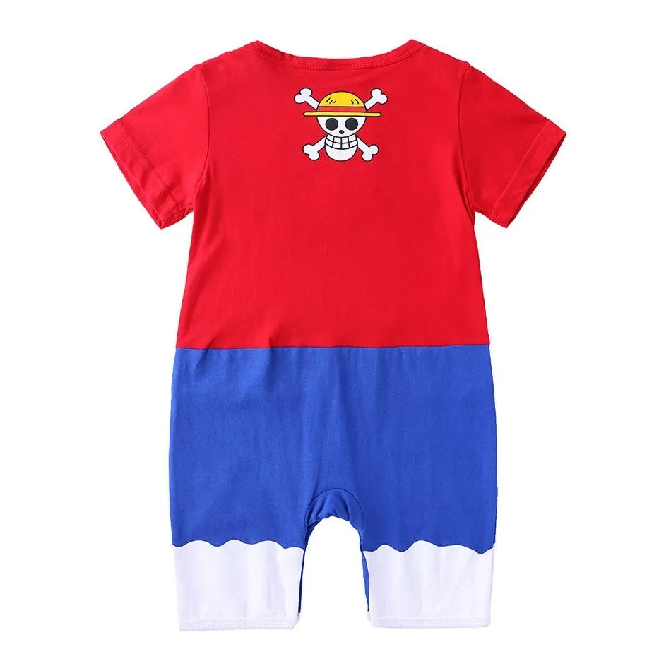 0-2 Years Baby Boy and Girl Romper Newborn Summer Short-sleeved Jumpsuit Baby Anime Cartoon Cotton Cosplay Costume