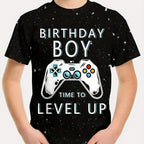 T-Shirts for Boys Short Sleeve 3D Gamepad Print Kids Summer Clothes Casual Fashion O-Neck Boys Tshirt Tops Children's Clothing