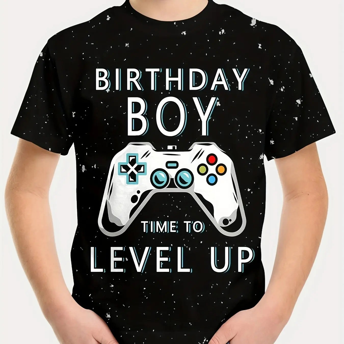 T-Shirts for Boys Short Sleeve 3D Gamepad Print Kids Summer Clothes Casual Fashion O-Neck Boys Tshirt Tops Children's Clothing