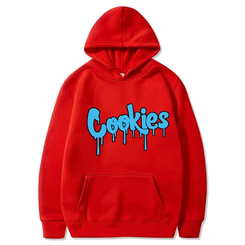 2024 New Anime Cookies Printed Fleece Men's Autumn and Winter Men's and Women's Sweatshirts Hoodies