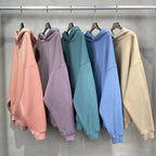 Plus Size Europe, America, Autumn and Winter Velvet Warm Thickened Retro Loose Casual Hoodie Couple Solid Color Sweater Tide