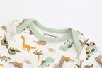 4Pieces Cotton Newborn Bodysuit Print Baby Girl Clothes 0-12M Cartoon Baby Boy Clothes Summer Short Sleeve Romper Bebes