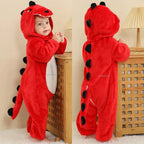 Cartoon Flannel Baby Rompers Unicorn Rabbit Dinosaur Pajamas Cotton Baby Boy Girls Animal Costume Baby Jumpsuit Kigurumi Outfits