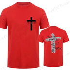 Women/Men Christian Faith T-shirts There Is Power in The Name of Jesus Graphic T-shirts Unisex Cross Faiths Graphic T Shirts
