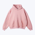 Plus Size Europe, America, Autumn and Winter Velvet Warm Thickened Retro Loose Casual Hoodie Couple Solid Color Sweater Tide