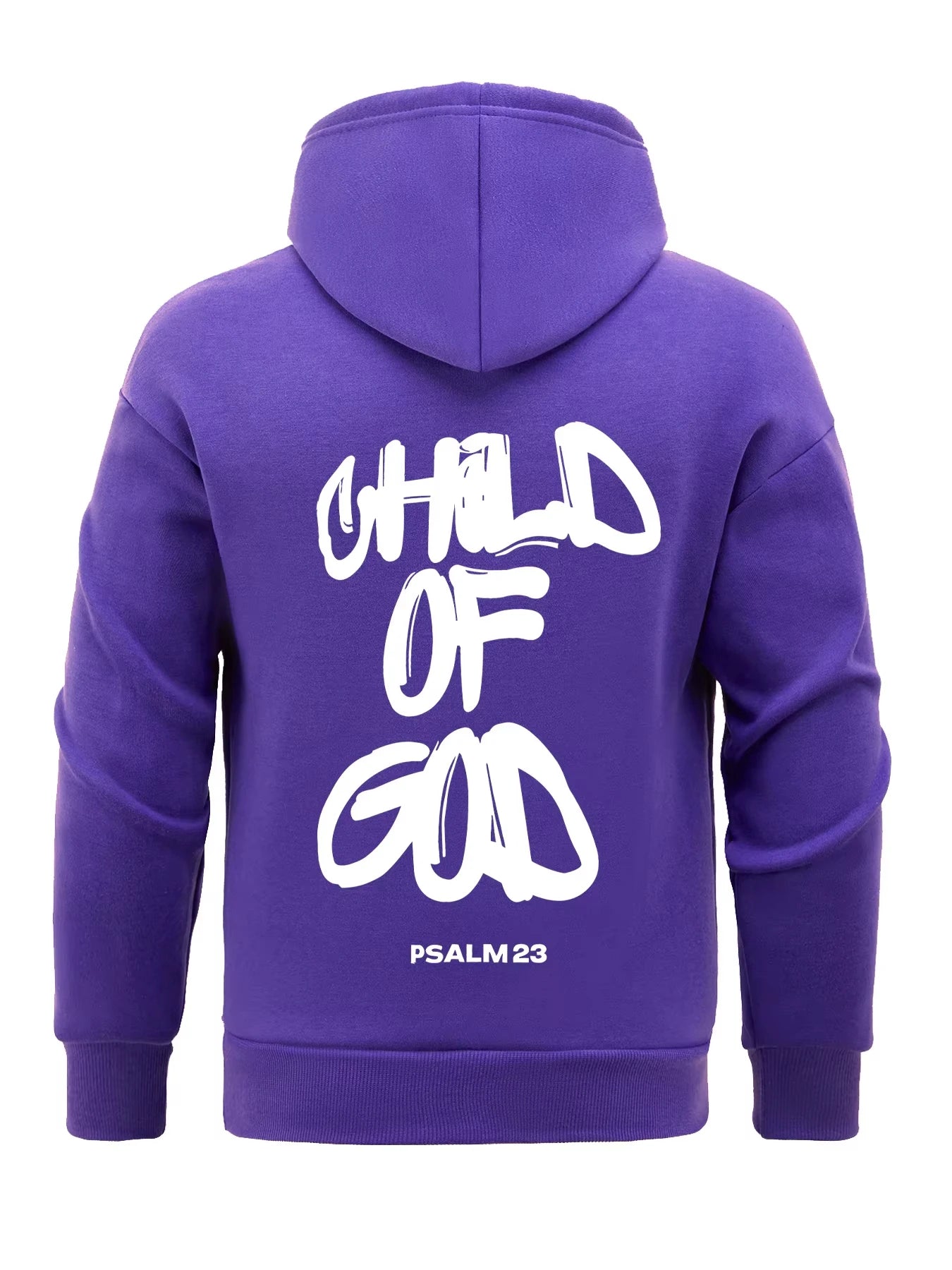 Child Of God Psalm 23 Design Men Hoodies All-Match Fleece Hoody Loose Soft Tops Pocket Clothes Casual Fashion Streetwear