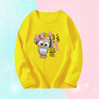 Toddlers Autumn T-shirts For Girl Long Sleeve Cute Tee Shirts Biggirl Casual T-shirts Little Girl Cotton Spring T-shirts