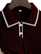 New Men's Polo Short-sleeved Shirt Solid Color For Men Business Casual And Trendy Summer New Men's Short-sleeved Polo Shirt