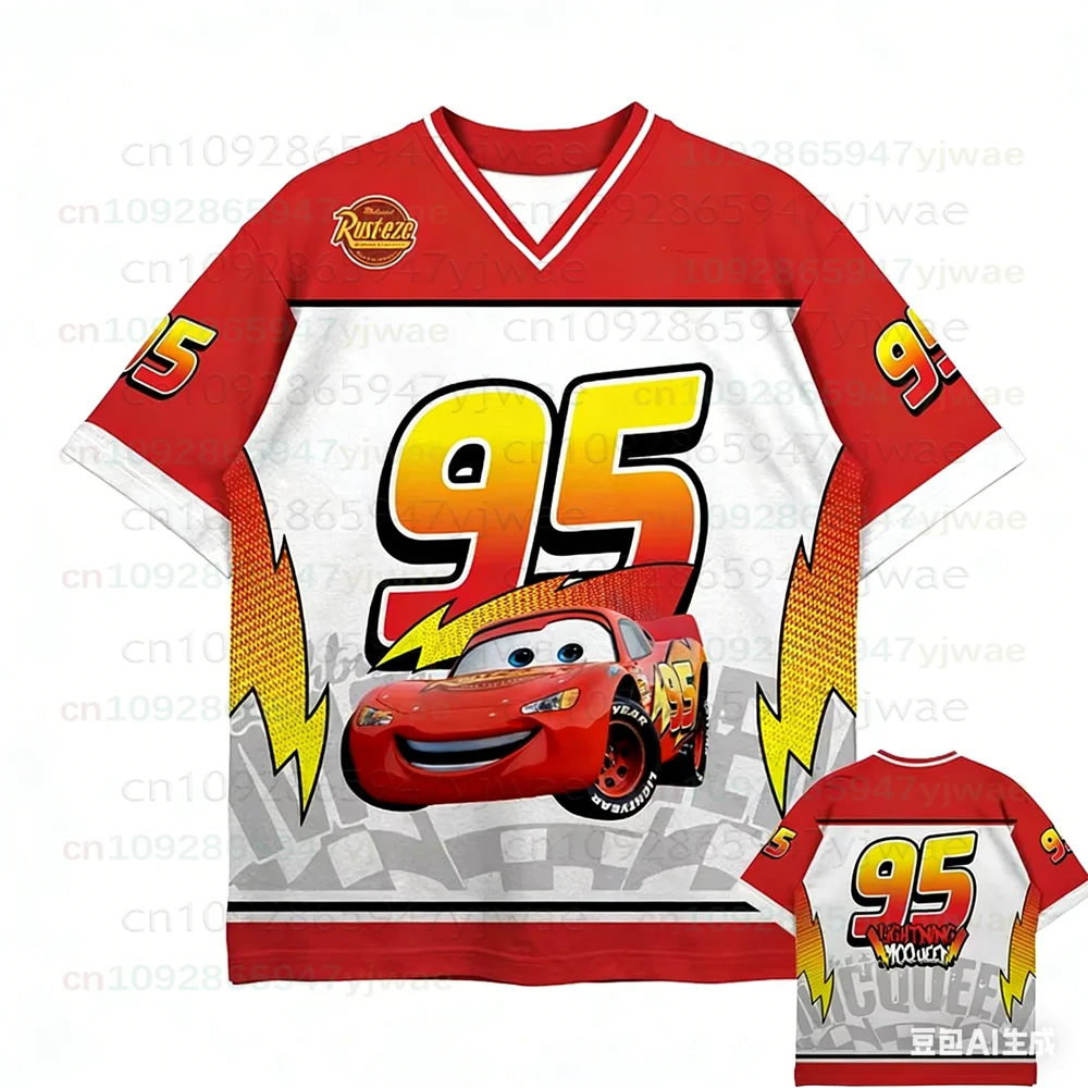 2026 The Cars Lightning Mcqueen No.95 Summer Sports Tops Men Womens T-shirt 3D Print Quick Drying Oversize Parent Child Clothing