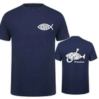T-shirt for Men's Fishers of Men Christian Graphic Y2k Tops Fshion Casual T Shirts Short Sleeved Tees Cotton Oversized Clothing