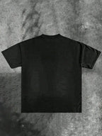 Men's retro 220g pure cotton T-shirt, printed style, streetwear, Christian clothing, Jesus T-shirt, Y2K pattern T-shirt