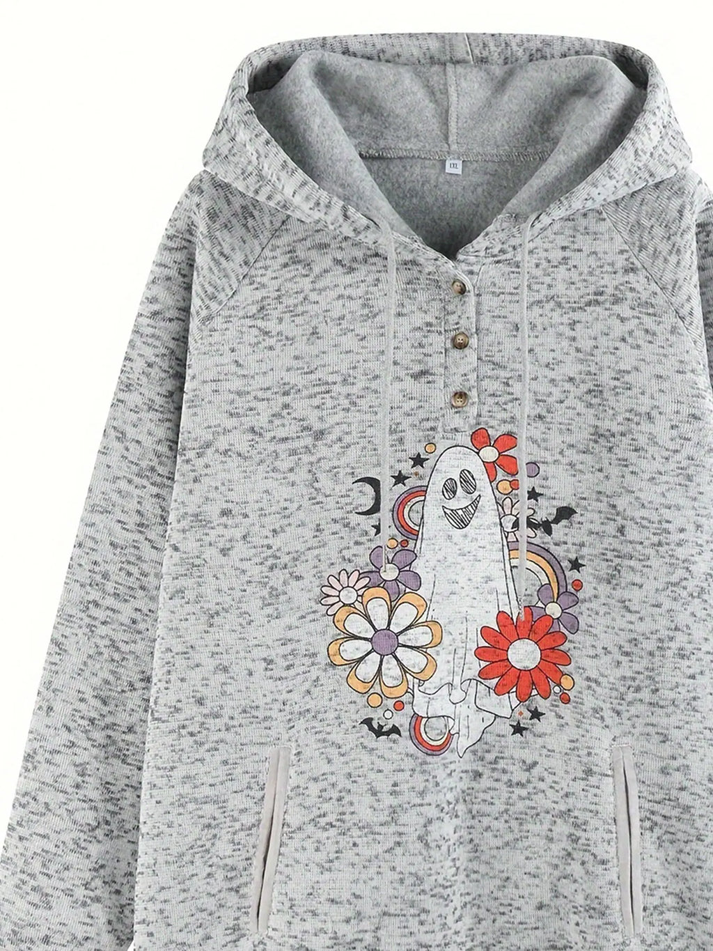 Women Plus Size Woven Autumn Hoodie