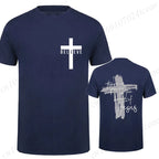 Women/Men Christian Faith T-shirts There Is Power in The Name of Jesus Graphic T-shirts Unisex Cross Faiths Graphic T Shirts