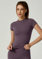 Women Yoga Top Seamless Sport T Shirts Fitness Clothes Short Sleeve Yoga Shirt Gym Top Running  Active Wear