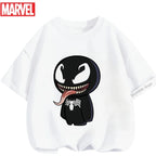 Summer Boys Girls Hulk T-Shirt 3-14 Years Marvel Super Hero Kids Spiderman Breathable Short Sleeve Avengers Soft Tee