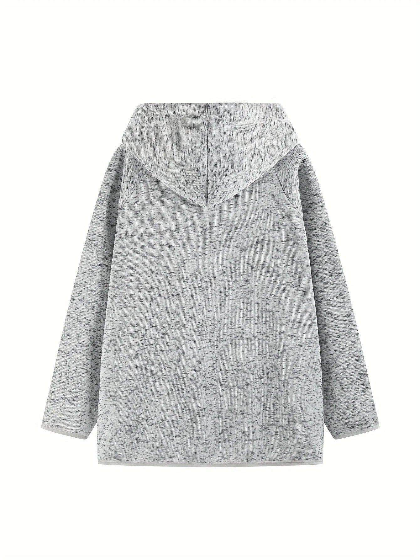 Women Plus Size Woven Autumn Hoodie