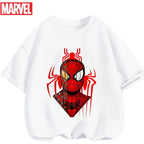 Boys Spiderman Clothes Girls Spider-Man Graphic T-Shirt Ages 3-14 Summer Marvel Kids Casual Tops