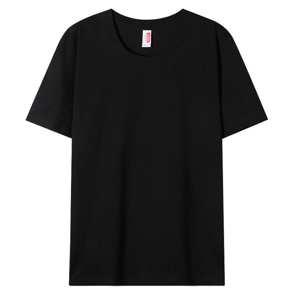 Plain Cotton T Shirts Wholesale High Quality Crew Neck Tshirt Unisex Tee Shirt Blanc White Tshirt For Men Camisetas Masculinas