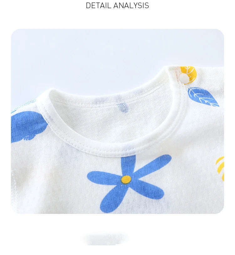 Baby Thin Cotton Mesh Short Sleeve Baby Clothing Bodysuits Newborn Boys and Girls One Piece Clothing Bebes Recien Nacidos 0 A 3