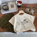 1 2 3 4 5years Kids Clothing Summer T-shirt Tops O-neck Casual Loose Baby Girl Boy Short Sleeve Tees Children's Clothes Tshirts