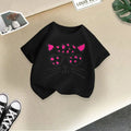 Summer's New Stylish and Fashionable Short-sleeved T-shirts for Boys and Girls, Round-neck Short-sleeved Children's Clothing