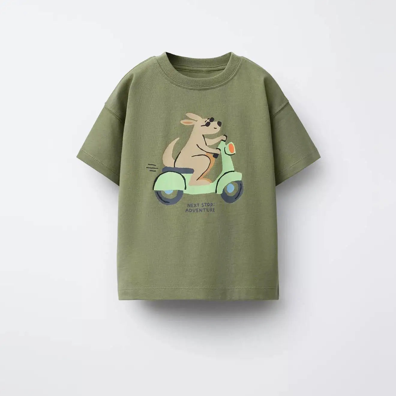 1-7Years Old Boys Girls Fashion T-shirt Summer Clothes Short-sleeved Tops Toddler Cartoon Printed Tees Loose Casual Sports Tees