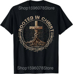 Funny Jesus Is King Christian Religious Faith T Shirts Men Cotton Humor Streetwear Tee Shirt Short Sleeve Unisex Loose Clothing