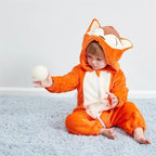 Cartoon Flannel Baby Rompers Unicorn Rabbit Dinosaur Pajamas Cotton Baby Boy Girls Animal Costume Baby Jumpsuit Kigurumi Outfits