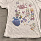 Cute Printing T-shirts Graphic Women T-shirts Emo Girls Letter Printing Funny Shirt Grunge Streetwear Novelty T-Shirt Japanese
