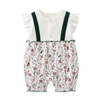 3-18 Month baby Summer clothes rompers girls overalls short Sleeve bodysuit cotton baby clothing jumpsuit newborn Girl onesies