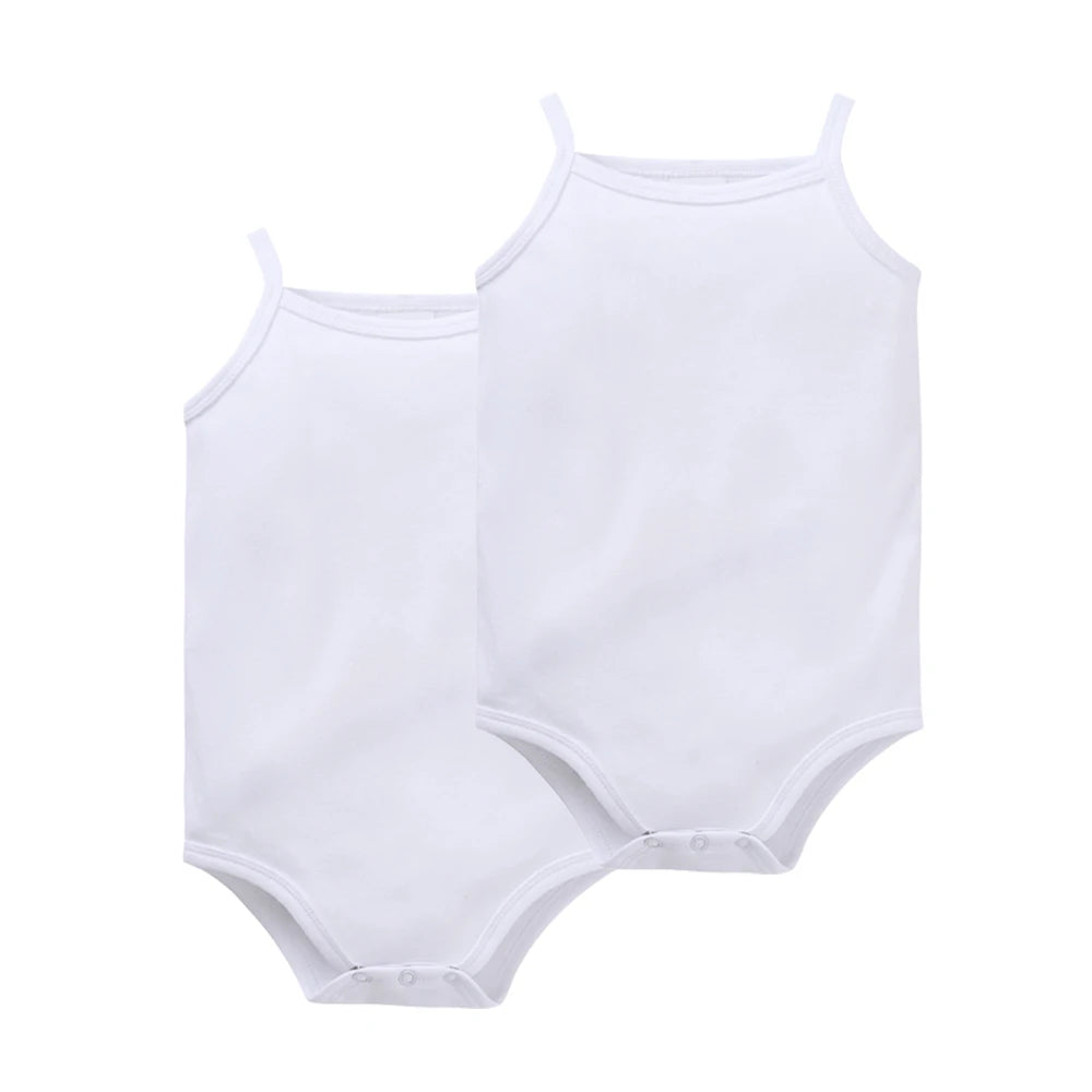 2025 Infant Baby Girls Boys Bodysuit 100% Cotton 1 pcs 2 pcs 3 pcs Sling Vest Design Newborn Clothes