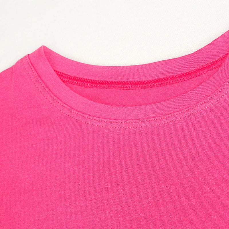 Girls Clothes 2 to 3 4 5 6 7 8 9 10 11 12 13 14 Years 100% Cotton 2024 Summer T Shirts Yellow Butterfly Floral Tee Shirt Tops