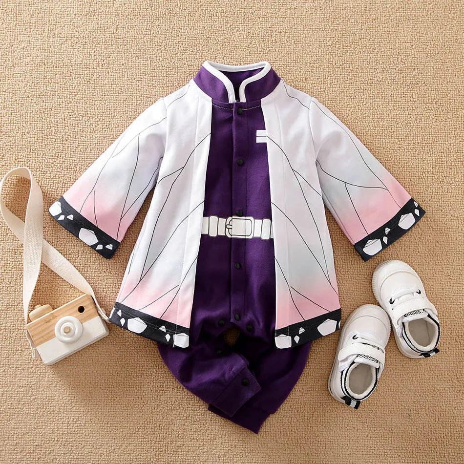 Baby Girl Boy Costume Anime Clothes Newborn Romper Infant Luffy Akatsuki Vegeta Cosplay Jumpsuit Toddler Halloween Costume 0-18M