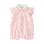 3-18 Month baby Summer clothes rompers girls overalls short Sleeve bodysuit cotton baby clothing jumpsuit newborn Girl onesies