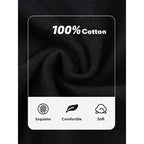 Plus Size Ladies' 100% Cotton T-Shirt Set Comfortable Casual T-Shirts, Colors Include Navy Blue White Black Beige