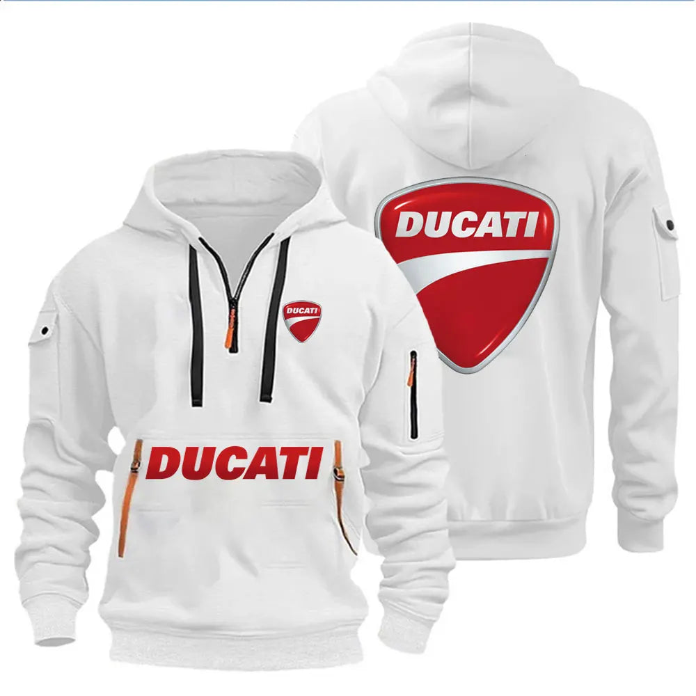 Ducati men's hooded sweatshirt spring autumn outdoor sportswear fashionable casual motorcycle enthusiasts loose men's clothing