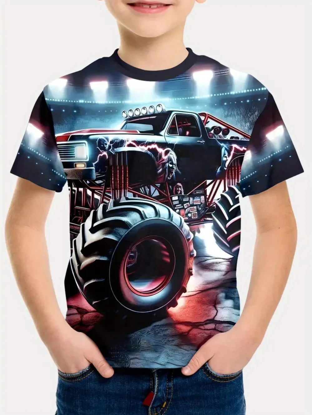 Racing Cars Graphic Printe T Shirts Boys Girls Gift Kids Short Sleeve Tops for Children Clothes from 2 to 8 Years Boys T-Shirts