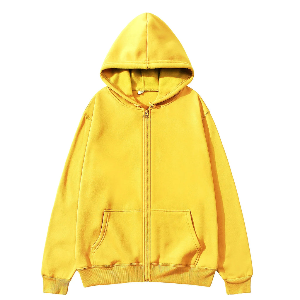 2025 Women Fleece Zip Up Hoodies Running Sports Sweatshirts Fashion Female Classic Casual Zipper Jackets Y2k Hip Hop Streetwear