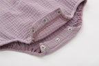 Summer Solid Newborn Baby 100% Cotton Linen Bodysuits Boy Girl Sleeveless Romper Jumpsuit Soft Skin-friendly Thin Comfy