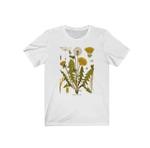 Women Clothing Harajuku Dandelion Botanical Graphic Tshirt Hiking Shirt Botanical Print Shirt Short Sleeve Plus Size Tee