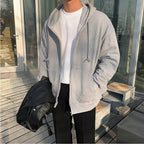Women's Long Sleeve Zip Closure Breathable Lightweight Sweatshirts Perfect Autumn Hoodie Jackets in Casual Street Style