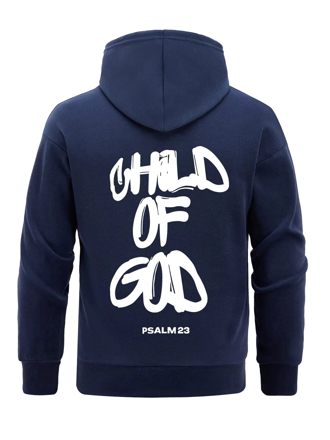 Child Of God Psalm 23 Design Men Hoodies All-Match Fleece Hoody Loose Soft Tops Pocket Clothes Casual Fashion Streetwear