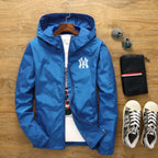 2026 New Spring and Autumn Men's Plus-size Casual Fashion Zippered Outdoor Windproof and Sun-proof Windbreaker Jacket