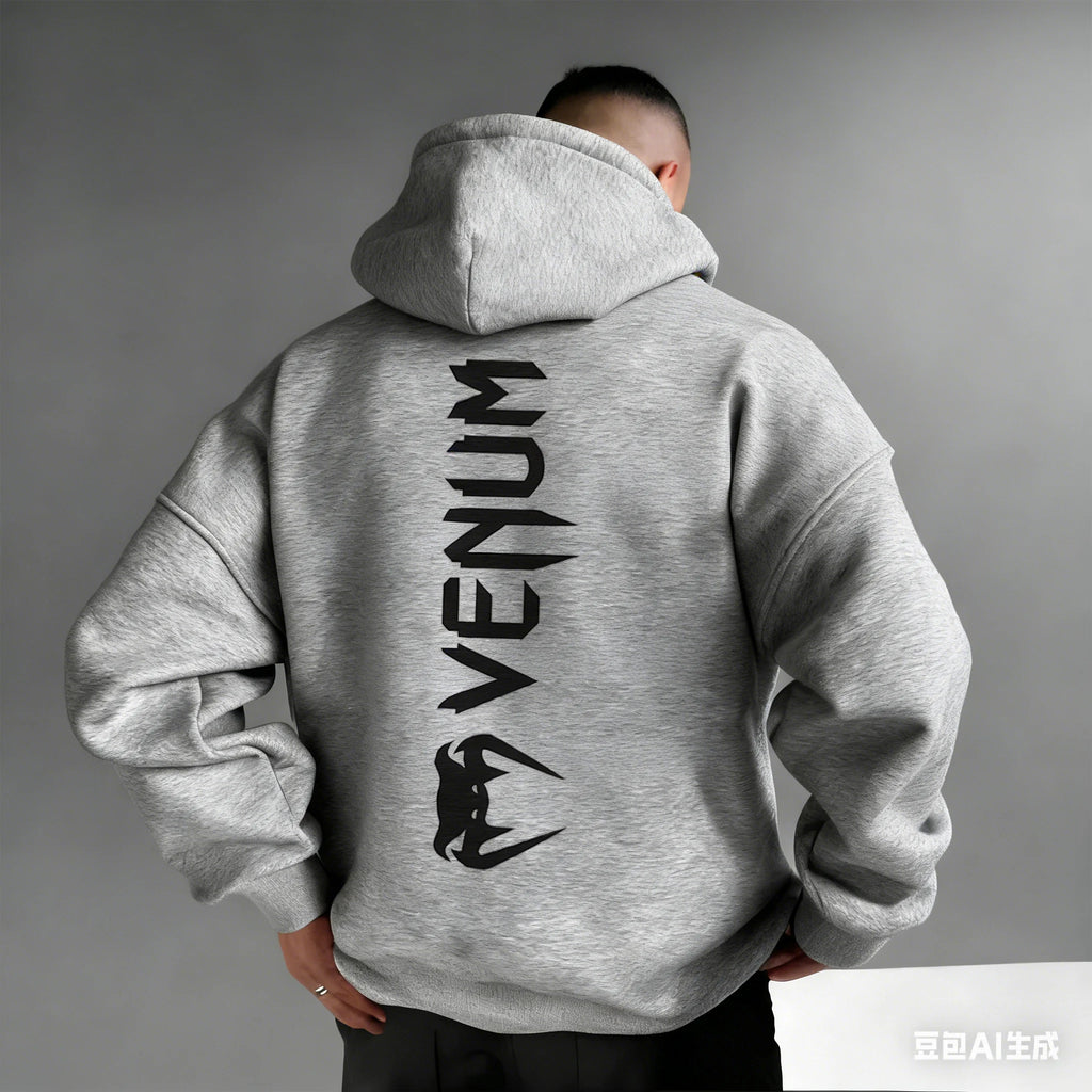 Men's Pattern Hoodies –Bold Back Prints MMA Inspired Streetwear Loose Fit Perfect for Gym  Casual Wear Limited Edition Designs