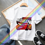 Hot Sale Car Pixar Lightning McQueen Print Cute Kids T-Shirts Girls Clothes Baby Boys Short Sleeve T Shirt Summer Children Tops