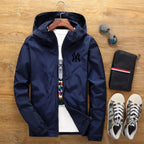 2026 New Spring and Autumn Men's Plus-size Casual Fashion Zippered Outdoor Windproof and Sun-proof Windbreaker Jacket