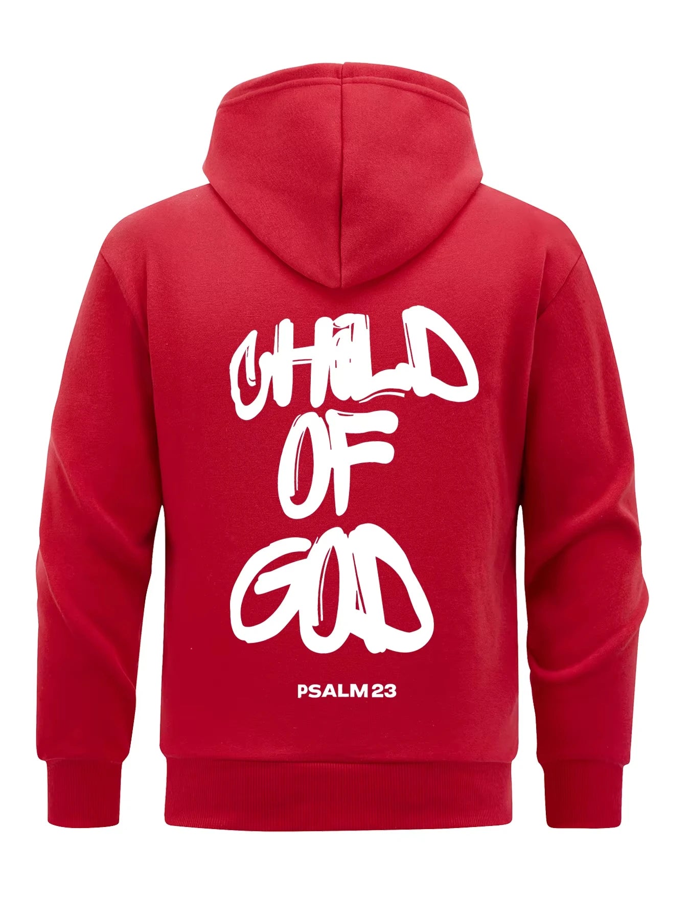 Child Of God Psalm 23 Design Men Hoodies All-Match Fleece Hoody Loose Soft Tops Pocket Clothes Casual Fashion Streetwear