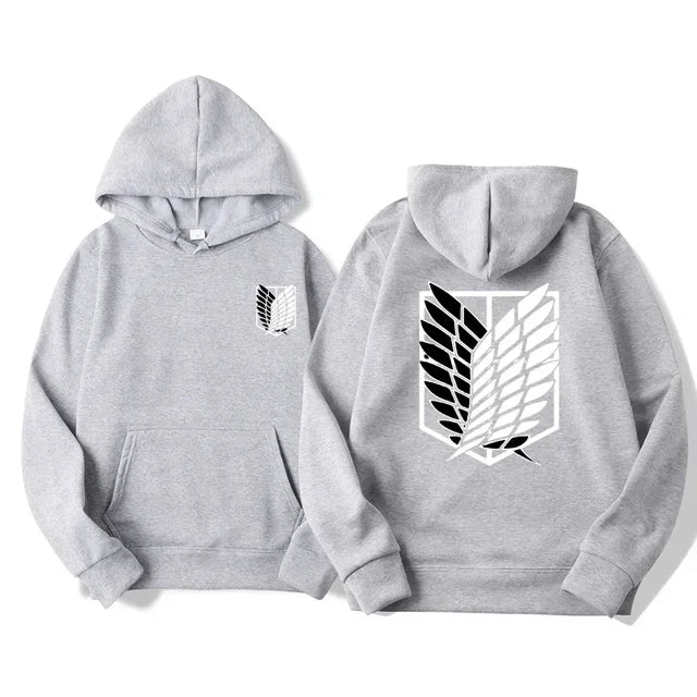 Japan Anime Attack on Titan Men Hoodies Spring Autumn Hip Hop Casual Pullover Top Hoodie Fashion Sweatshirts Jogging Sportswear